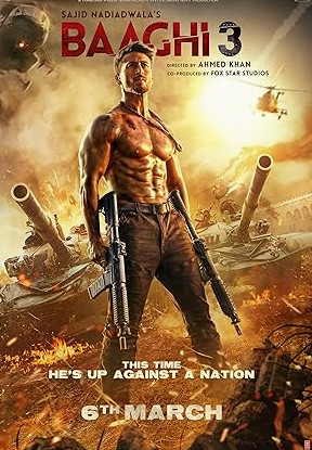 Baaghi 3 Movie Download Free Hindi  2020 HDPrint |  Card